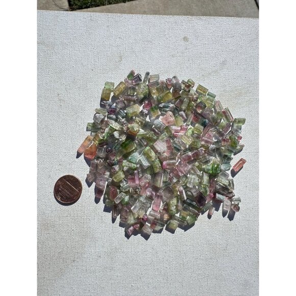 Bicolor Tourmaline Crystals - (76 grams - 380 carats) Jewelry Store Closeout Lot - Picture 7 of 9